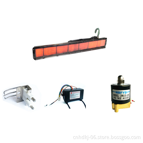 natural gas burner for water based paint conveyor drying oven